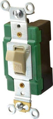 Cooper Wiring Devices - 1 Pole, 120 to 277 VAC, 30 Amp, Industrial Grade, Toggle, Wall and Dimmer Light Switch - Fluorescent - Strong Tooling