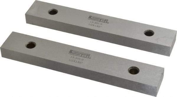 SPI - 6" Long x 1" High x 1/2" Thick, Steel Parallel - 0.0003" & 0.002" Parallelism, Sold as Matched Pair - Strong Tooling