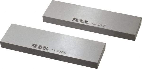 SPI - 6" Long x 1-3/4" High x 1/2" Thick, Steel Parallel - 0.0003" & 0.002" Parallelism, Sold as Matched Pair - Strong Tooling