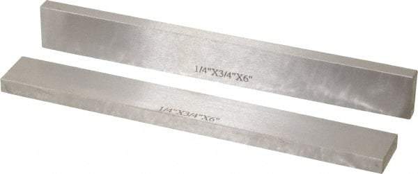 SPI - 6" Long x 3/4" High x 1/4" Thick, Steel Parallel - 0.0003" & 0.002" Parallelism, Sold as Matched Pair - Strong Tooling