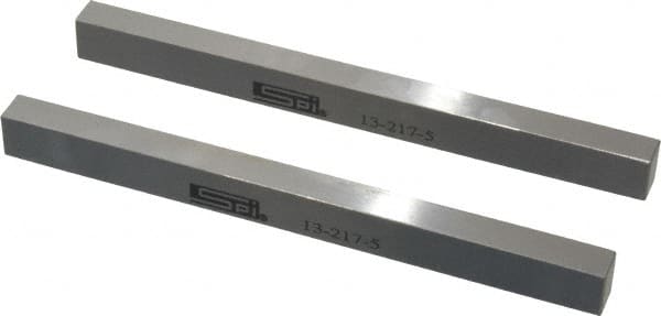 SPI - 6" Long x 1/2" High x 3/8" Thick, Steel Parallel - 0.0003" & 0.002" Parallelism, Sold as Matched Pair - Strong Tooling