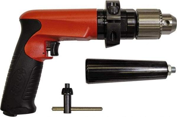 Sioux Tools - 1/2" Keyed Chuck - Pistol Grip Handle, 700 RPM, 14.16 LPS, 30 CFM, 1 hp - Strong Tooling