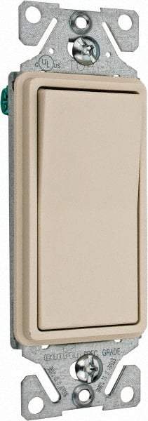 Cooper Wiring Devices - 1 Pole, 120 to 277 VAC, 15 Amp, Commercial Grade, Rocker, Wall and Dimmer Light Switch - 1.44 Inch Wide x 4.19 Inch High, Fluorescent - Strong Tooling