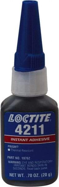 Loctite - 20 Gal Bottle Black Instant Adhesive - 24 hr Full Cure Time - Strong Tooling