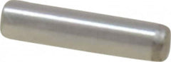 Made in USA - 1/16" Diam x 1/4" Pin Length Grade 8 Alloy Steel Standard Dowel Pin - Bright Finish, 1 Beveled & 1 Rounded End - Strong Tooling