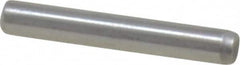 Made in USA - 3/32" Diam x 5/8" Pin Length Grade 8 Alloy Steel Standard Dowel Pin - Bright Finish, 1 Beveled & 1 Rounded End - Strong Tooling