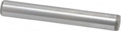 Made in USA - 1/4" Diam x 1-3/4" Pin Length Grade 8 Alloy Steel Standard Dowel Pin - Bright Finish, C 47-58 & C 60 (Surface) Hardness, 14,720 Lb (Double Shear), 7,360 Lb (Single Shear) Breaking Strength, 1 Beveled & 1 Rounded End - Strong Tooling