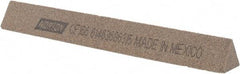 Norton - 6" Long x 3/4" Wide x 3/4" Thick, Aluminum Oxide Sharpening Stone - Triangle, Coarse Grade - Strong Tooling