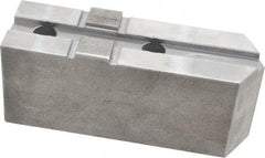 H & R Manufacturing - Tongue & Groove Attachment, Square Soft Lathe Chuck Jaw - Steel, 2-1/2" Btw Mount Hole Ctrs, 5-3/4" Long x 1-3/4" Wide x 2-3/8" High, 1/2" Groove - Strong Tooling