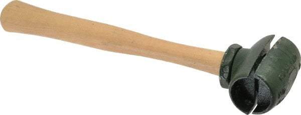 Garland - 1-3/4 Lb Head 1-1/2" Face Malleable Iron Split Head Hammer without Faces - Wood Handle - Strong Tooling