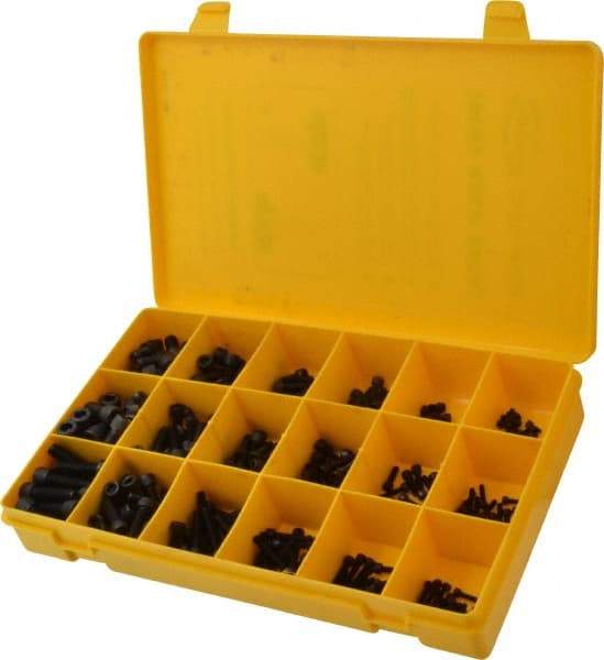 Made in USA - 360 Piece Acetal Resin Socket Head Cap Screws - #4-40 to 5/16-18 Thread - Strong Tooling