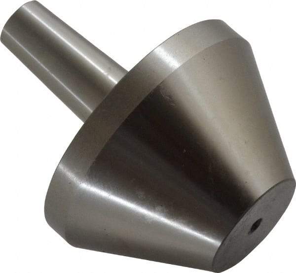 Riten - 4MT Taper, 1 to 2-1/4" Point Diam, Hardened Tool Steel Lathe Bull Nose Point - 1-9/16" OAL - Strong Tooling