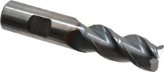 Corner Radius End Mill: 3/4″ Dia, 1-5/8″ LOC, 0.12″ Radius, 3 Flutes, Powdered Metal 3-3/4″ OAL, 3/4″ Shank Dia, 42 ° Helix, TiCN Coated, Corner Radius End, Centercutting, Series PM-539R