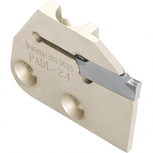 Iscar - Left Hand Cut, 3.18mm Insert Width, Cutoff & Grooving Support Blade for Indexables - 16.3mm Max Depth of Cut, 1.9mm Head Projection - Strong Tooling