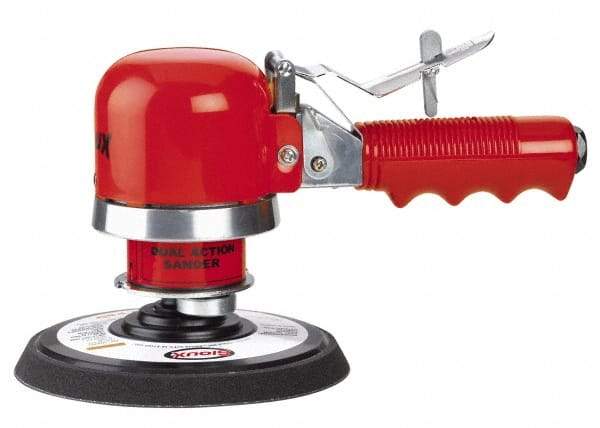 Sioux Tools - 10,000 OPM, 4, 28 CFM Air Consumption, Dual Action Air Orbital Sander - Round Pad, 1/4 NPT Inlet - Strong Tooling