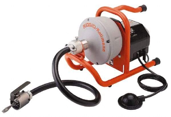 Ridgid - Electric Battery Drain Cleaning Machine - For 3/4" to 2" Pipe, 35' Cable - Strong Tooling