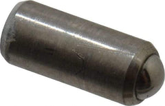 Gibraltar - 0.284" Body Length x 1/8" Body Diam, 0.5 Lb Init to 1 Lb Final End Force, Stainless Steel Press Fit Ball Plunger - 0.093" Ball Diam, 0.035" Max Ball Reach, +0.0010; +0.0020" Tolerance - Strong Tooling