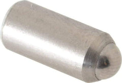 Gibraltar - 0.525" Body Length x 1/4" Body Diam, 1.5 Lb Init to 3.5 Lb Final End Force, Stainless Steel Press Fit Ball Plunger - 3/16" Ball Diam, 0.07" Max Ball Reach, +0.0010; +0.0020" Tolerance - Strong Tooling