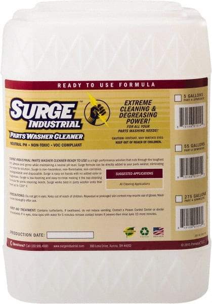 Surge Industrial - 5 Gal Pail Parts Washer Fluid - Water-Based - Strong Tooling