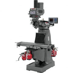 Jet - Knee Milling Machines Spindle Speed Control: Electronic Variable Speed Table Length (Inch): 9 - Strong Tooling