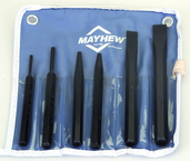 6 Piece Punch & Chisel Set -- #5RC; 5/32 to 3/8 Punches; 7/16 to 5/8 Chisels - Strong Tooling