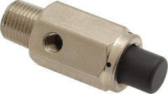 Specialty Mfr - 1/8M Non Exhaust Push Button Valve - 0.15 CV Rate, 150 Max psi, Normally Closed Actuator - Strong Tooling