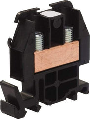 Square D - 600 VAC, 60 Amp, -40 to 275°F, DIN Rail Mount, Nylon Standard Terminal Block - 2 Contacts, Copper, 22 to 8 AWG Compatibility, 1.82 Inch High x 1.72 Inch Deep - Strong Tooling