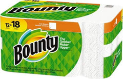 Bounty - Perforated Roll of 2 Ply White Paper Towels - 11" Wide - Strong Tooling