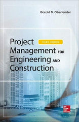 McGraw-Hill - PROJECT MANAGEMENT FOR ENGINEERING AND CONSTRUCTION Handbook, 3rd Edition - by Garold (Gary) Oberlender, McGraw-Hill, 2014 - Strong Tooling