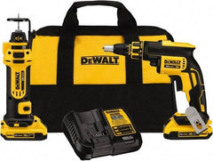 DeWALT - 20 Volt Cordless Tool Combination Kit - Includes Brushless Screwgun & Drywall Cutout Tool, Lithium-Ion Battery Included - Strong Tooling