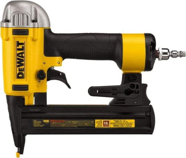 DeWALT - 1/4" Crown, 18 Gauge, 100 Staple Capacity Power Stapler - 1/4" Inlet, 70 to 100 psi Air Pressure, Includes DWFP1838 Stapler - Strong Tooling