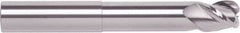 RobbJack - 3/4", 3 Flute, Single End, Solid Carbide, 0.09" Corner Radius End Mill - 6" OAL, 40° Helix, Right Hand Flute, 3/4" LOC, Right Hand Cut, 2" Extended Reach - Strong Tooling