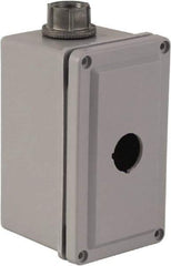 Square D - 1 Hole, 30mm Hole Diameter, Plastic Pushbutton Switch Enclosure - 1, 3, 4, 12, 4X NEMA Rated - Strong Tooling