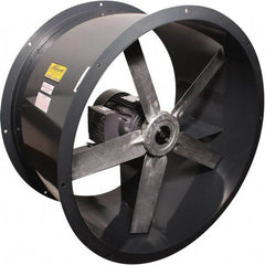 Americraft - 3/4 hp 30" Explosion Proof Direct Drive Tube Axial Duct Fan - 10,440 CFM at 0 Static Pressure, 1,140 RPM, Single Phase - Strong Tooling