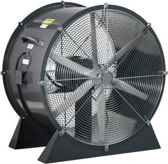 Americraft - 36" Blade, 3 hp, 18,500 CFM, Low Floor Stand Industrial Circulation Fan - Floor Stand, 230/460 Volts, 1 Speed - Strong Tooling