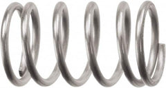 Associated Spring Raymond - 4.57mm OD, 0.46mm Wire, 9.65mm Free Length, Compression Spring - 7.75 Lb Spring Rating, 4.85 N Max Work Load, Stainless Steel - Strong Tooling