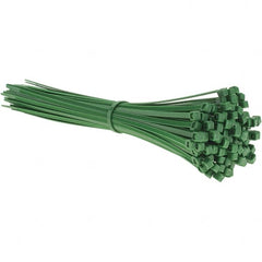 Value Collection - 11.9" Long Green Nylon Standard Cable Tie - 50 Lb Tensile Strength, 84mm Max Bundle Diam - Strong Tooling