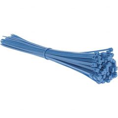 Value Collection - 15.2" Long Blue Nylon Standard Cable Tie - 50 Lb Tensile Strength, 114mm Max Bundle Diam - Strong Tooling