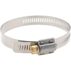 Made in USA - SAE Size 48, 2-9/16 to 3-1/2" Diam, Stainless Steel Worm Drive Clamp - Strong Tooling