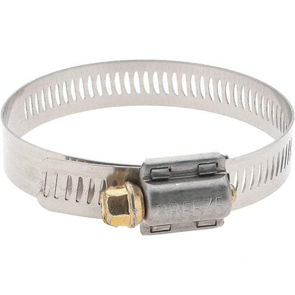 Made in USA - SAE Size 40, 2-1/16 to 3" Diam, Stainless Steel Worm Drive Clamp - Strong Tooling