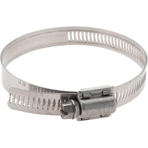 Made in USA - SAE Size 52, 2-13/16 to 2-3/4" Diam, Stainless Steel Worm Drive Clamp - Strong Tooling