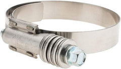 Made in USA - 2-1/4 to 3-1/8" Diam, Stainless Steel Auto-Adjustable Worm Drive Clamp - 5/6" Wide - Strong Tooling