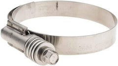 Made in USA - 2-3/4 to 3-5/8" Diam, Stainless Steel Worm Drive Clamp - Strong Tooling