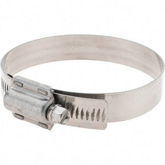 Made in USA - 2-3/4 to 3-5/8" Diam, Stainless Steel High Torque Worm Drive Clamp - Strong Tooling