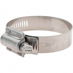 Made in USA - 1-3/4 to 2-5/8" Diam, Stainless Steel High Torque Worm Drive Clamp - Strong Tooling