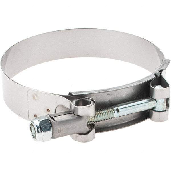 Made in USA - Bolt Clamps Type: T-Bolt Hose Clamp Minimum Diameter (Decimal Inch): 3.2500 - Strong Tooling