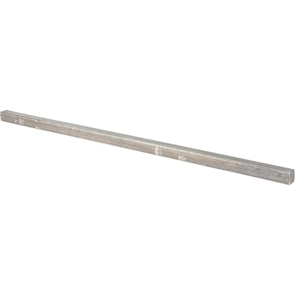 Value Collection - 12" Long x 3/8" High x 3/8" Wide, Plain Steel Oversized Key Stock - Cold Drawn Steel - Strong Tooling