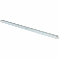 Value Collection - 12" Long x 3/8" High x 3/8" Wide, Zinc-Plated Oversized Key Stock - Cold Drawn Steel - Strong Tooling