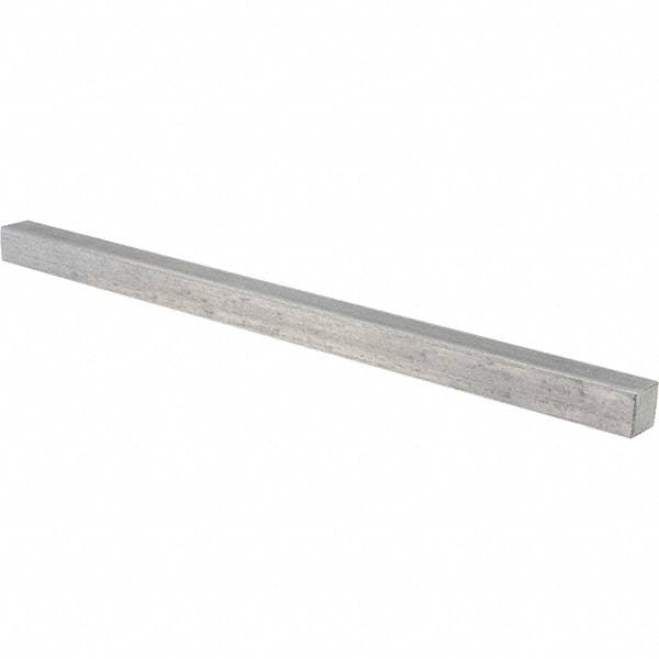 Value Collection - 12" Long x 5/8" High x 5/8" Wide, Plain Steel Undersized Key Stock - Cold Drawn Steel - Strong Tooling