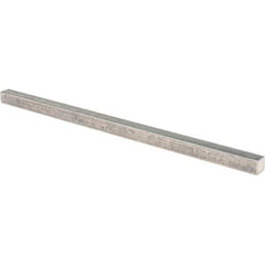 Value Collection - 12" Long x 1/2" High x 1/2" Wide, Plain Steel Undersized Key Stock - Cold Drawn Steel - Strong Tooling